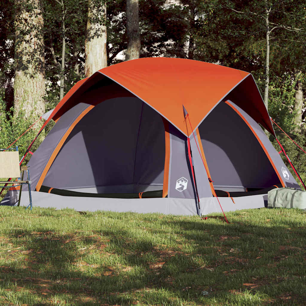 Campingzelt 4 Personen Grün Wasserdicht