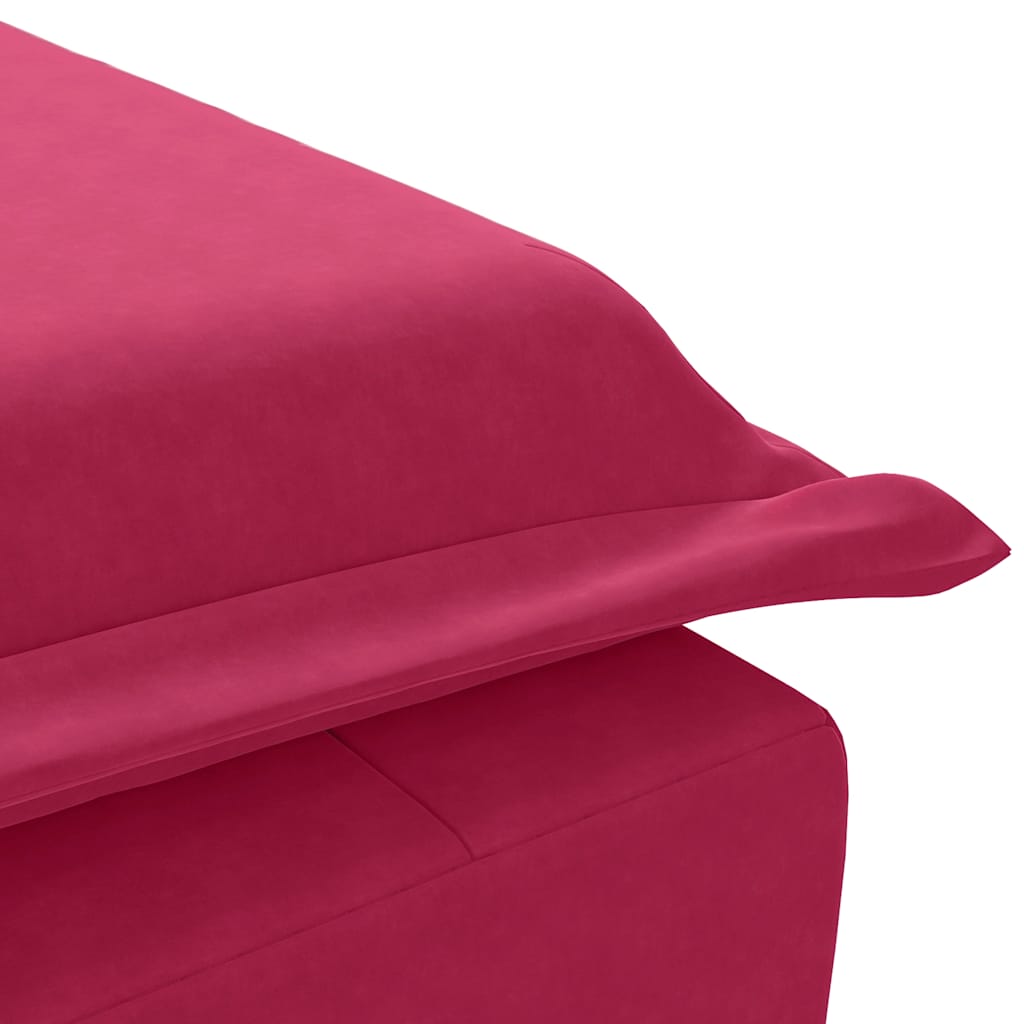Massage-Chaiselongue mit Nackenrolle Hellgrau Samt