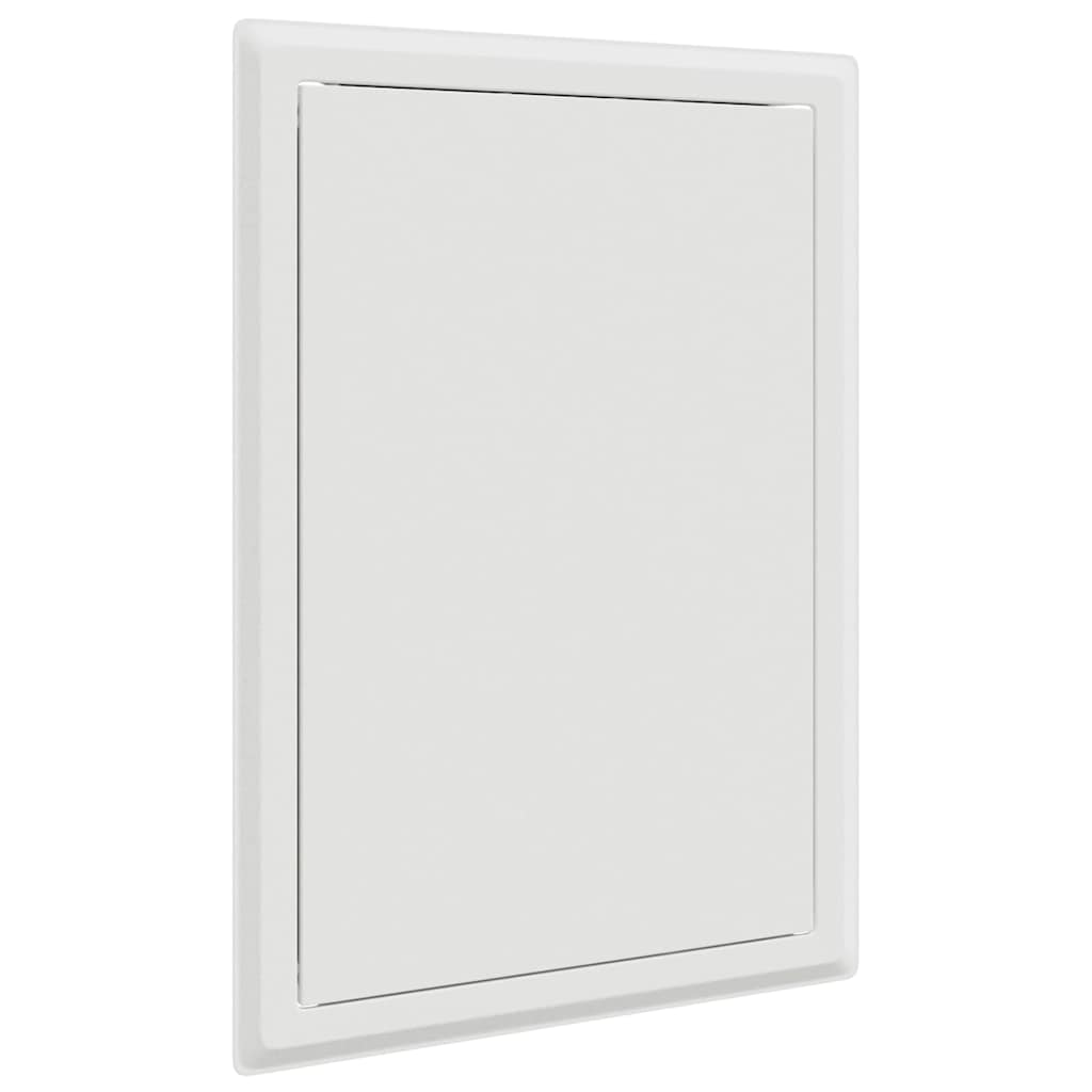 Zugangsklappe 2 pcs Weiß 23 x 23 x 3 cm Stahl
