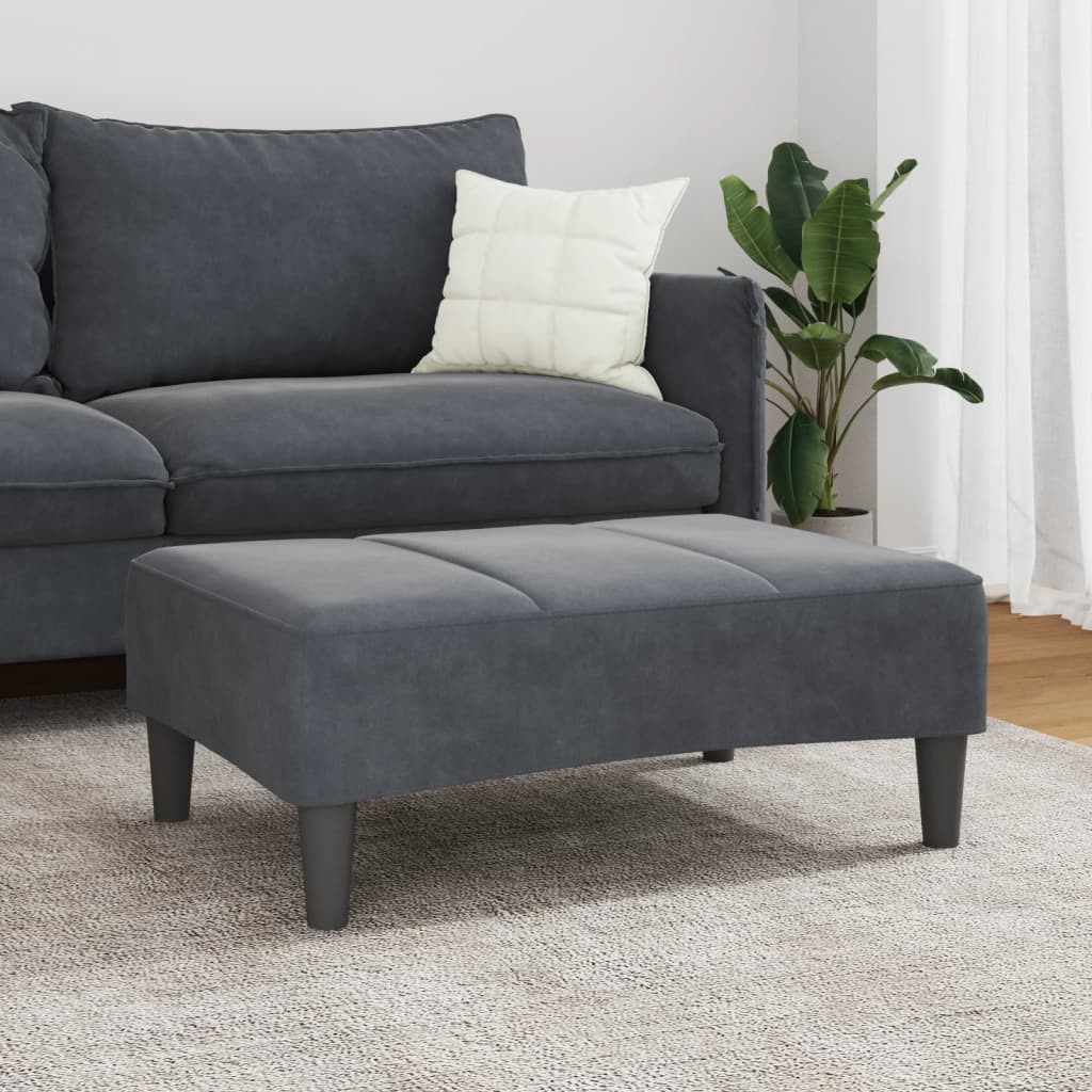 Fußhocker Blau 77x55x31 cm Samt