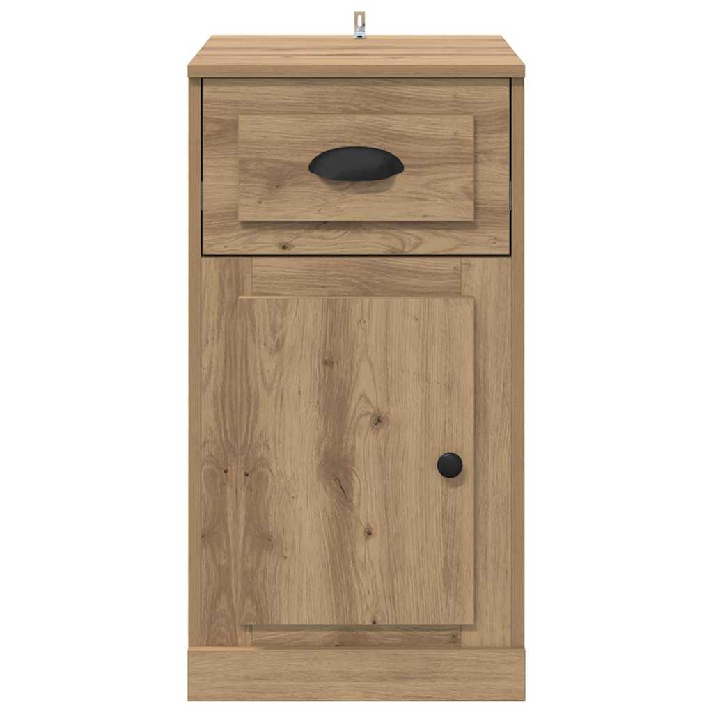 Beistellschrank mit Schublade Weiß 40x50x75 cm Holzwerkstoff