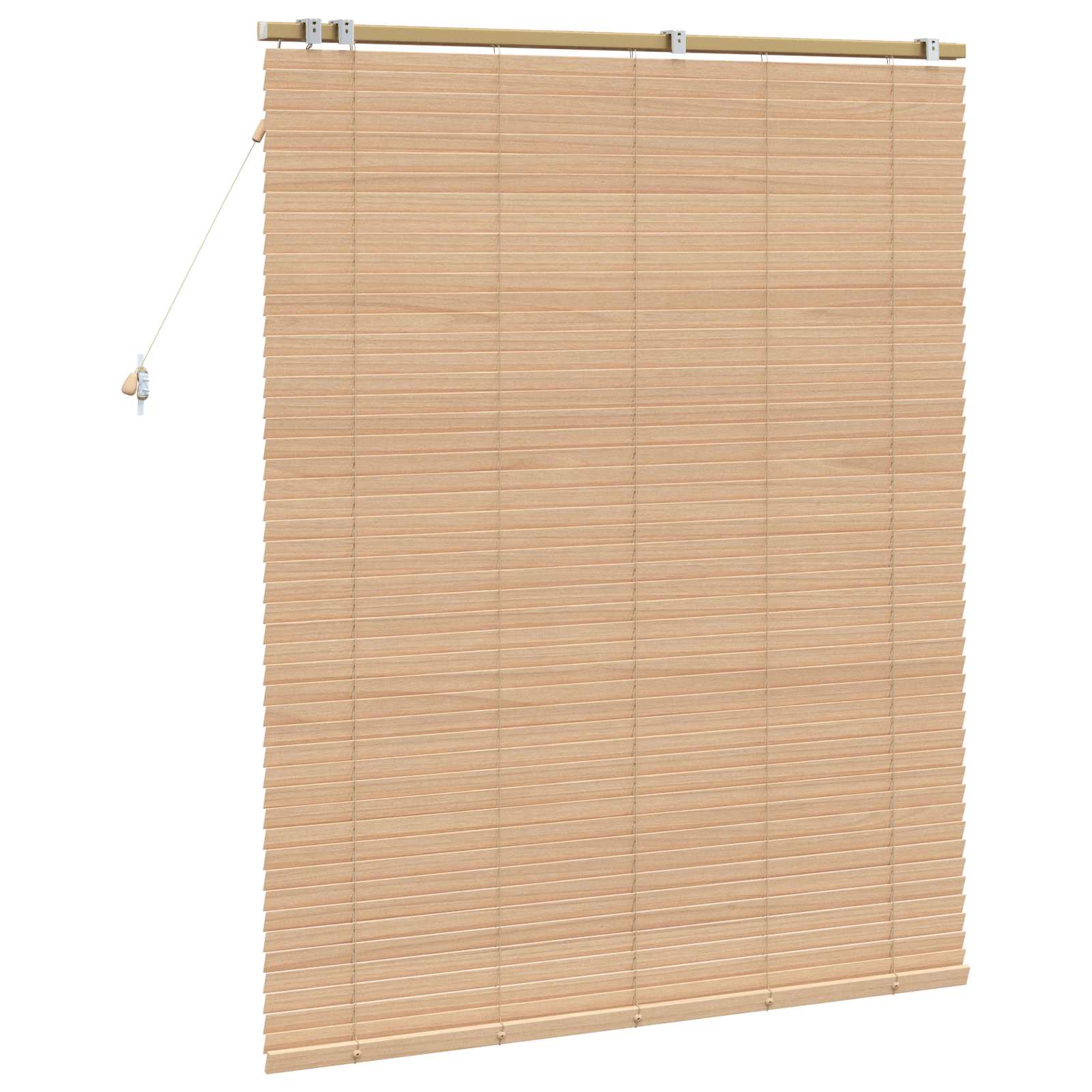 Jalousie Eichenoptik 40 x 130 cm 35 mm Massives Paulownia-Holz
