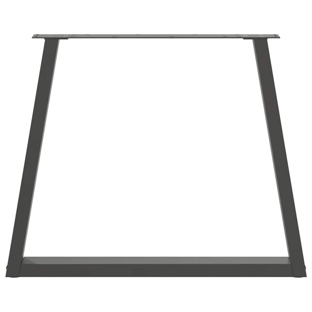Couchtischbeine V-Form 2 Stück Schwarz 30x(30-31,3) cm Stahl