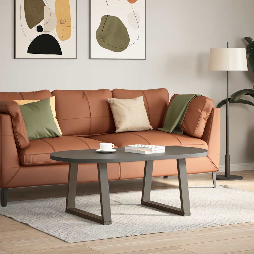 Couchtischbeine V-Form 2 Stück Schwarz 30x(30-31,3) cm Stahl