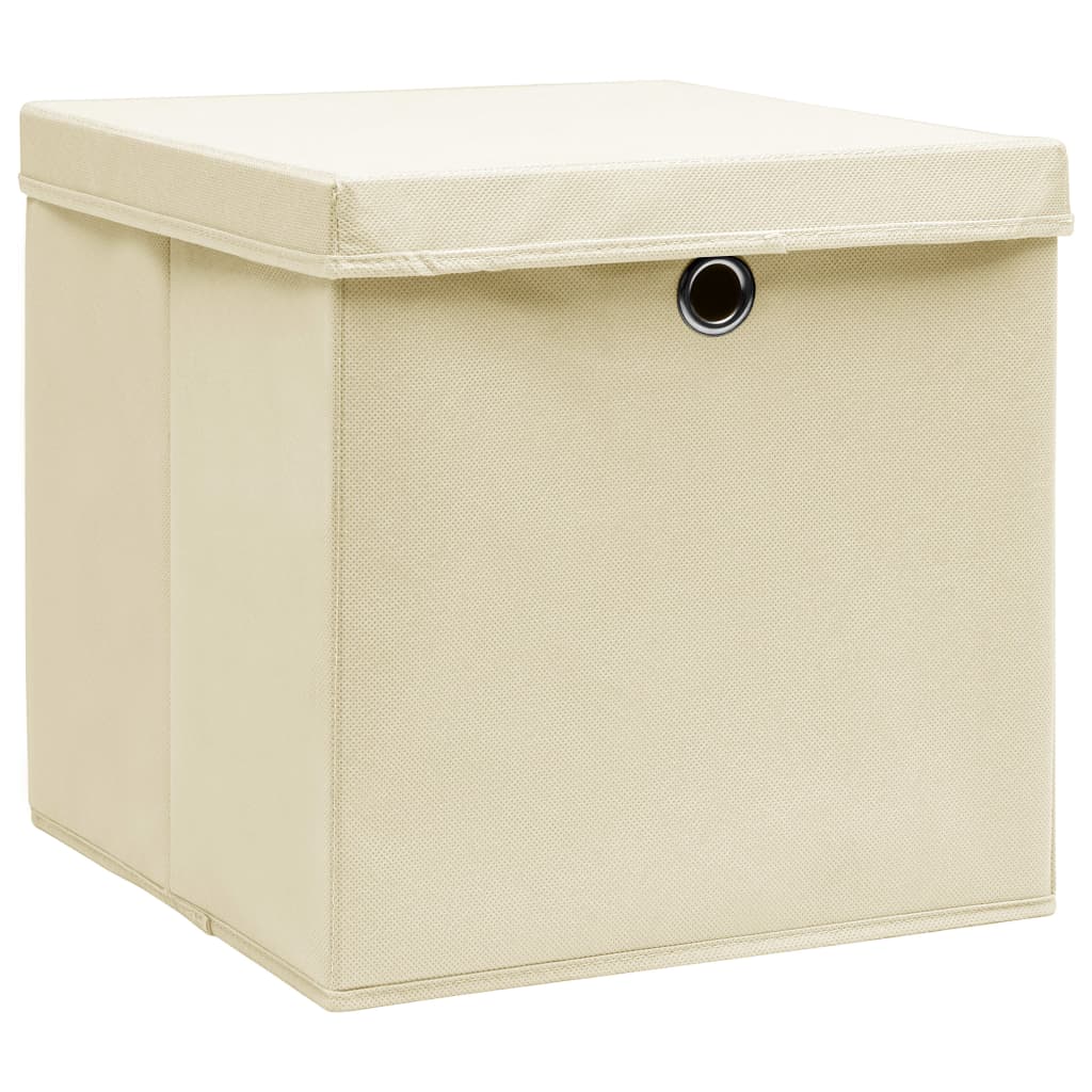 Aufbewahrungsboxen 4 Stk. Blau 32x32x32 cm Stoff