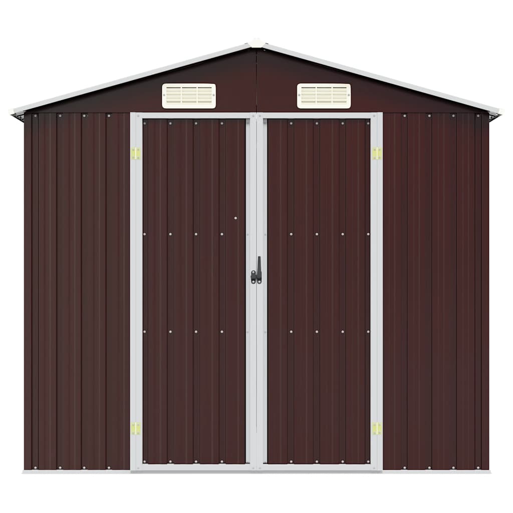 Gerätehaus Grün 205x129x183 cm Verzinkter Stahl