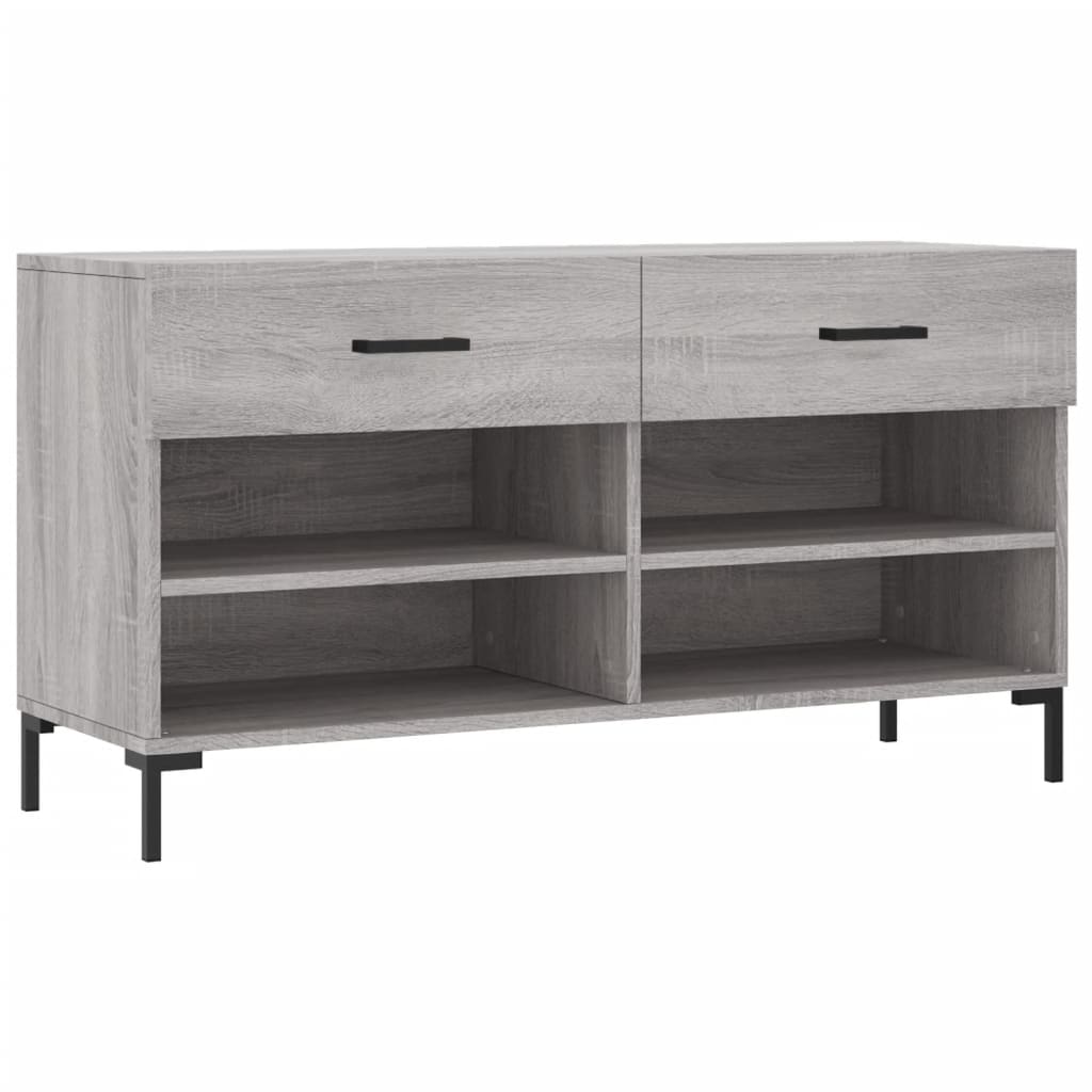 Schuhbank Weiß 102x35x55 cm Holzwerkstoff
