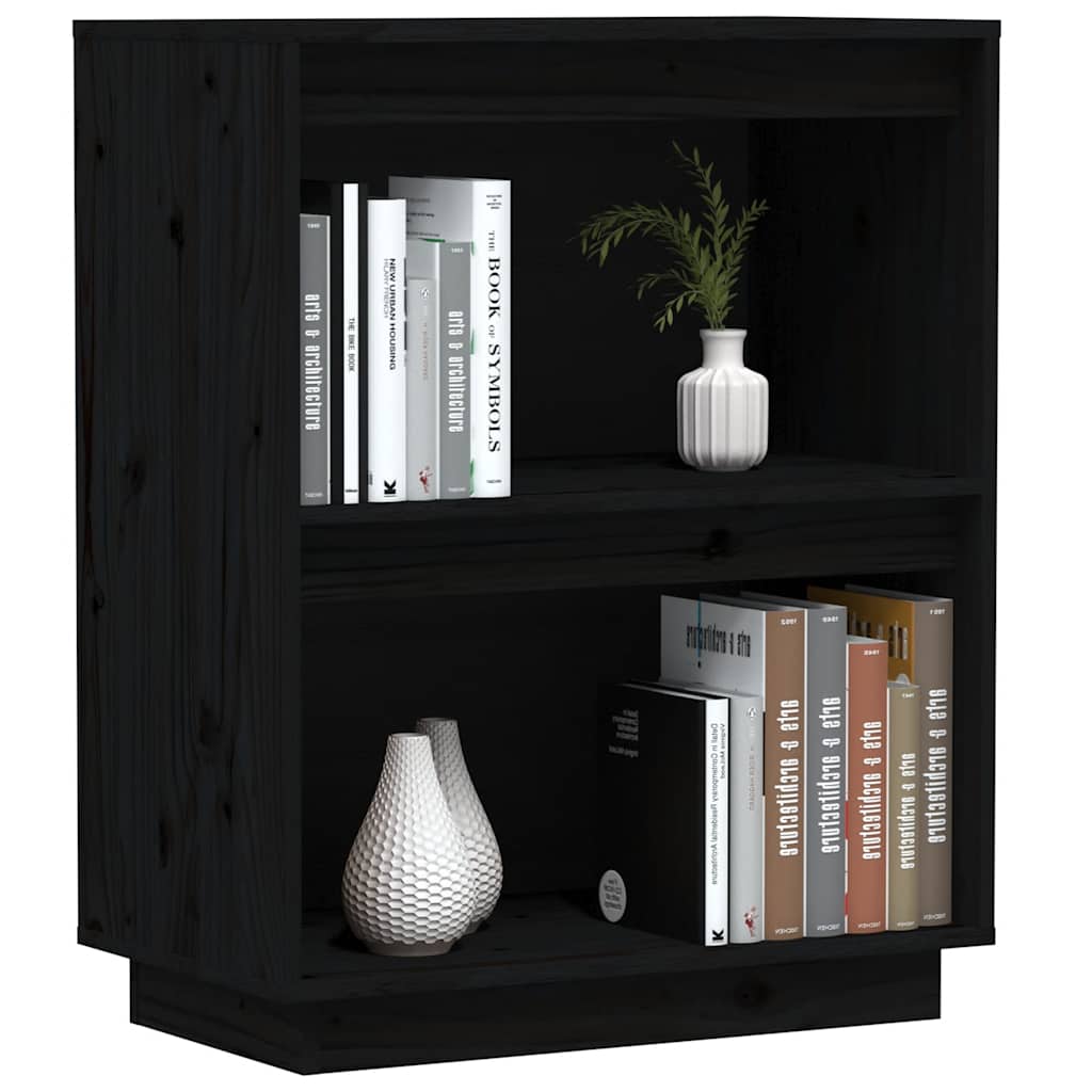 Beistellschrank Weiß 60x34x75 cm Massivholz Kiefer