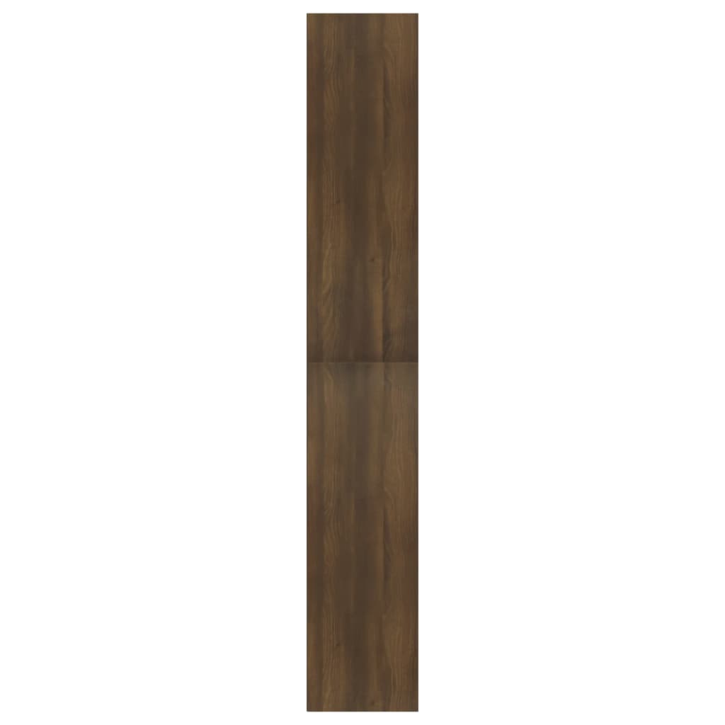 Bücherregal Schwarz Eichen-Optik 80x30x189 cm Holzwerkstoff