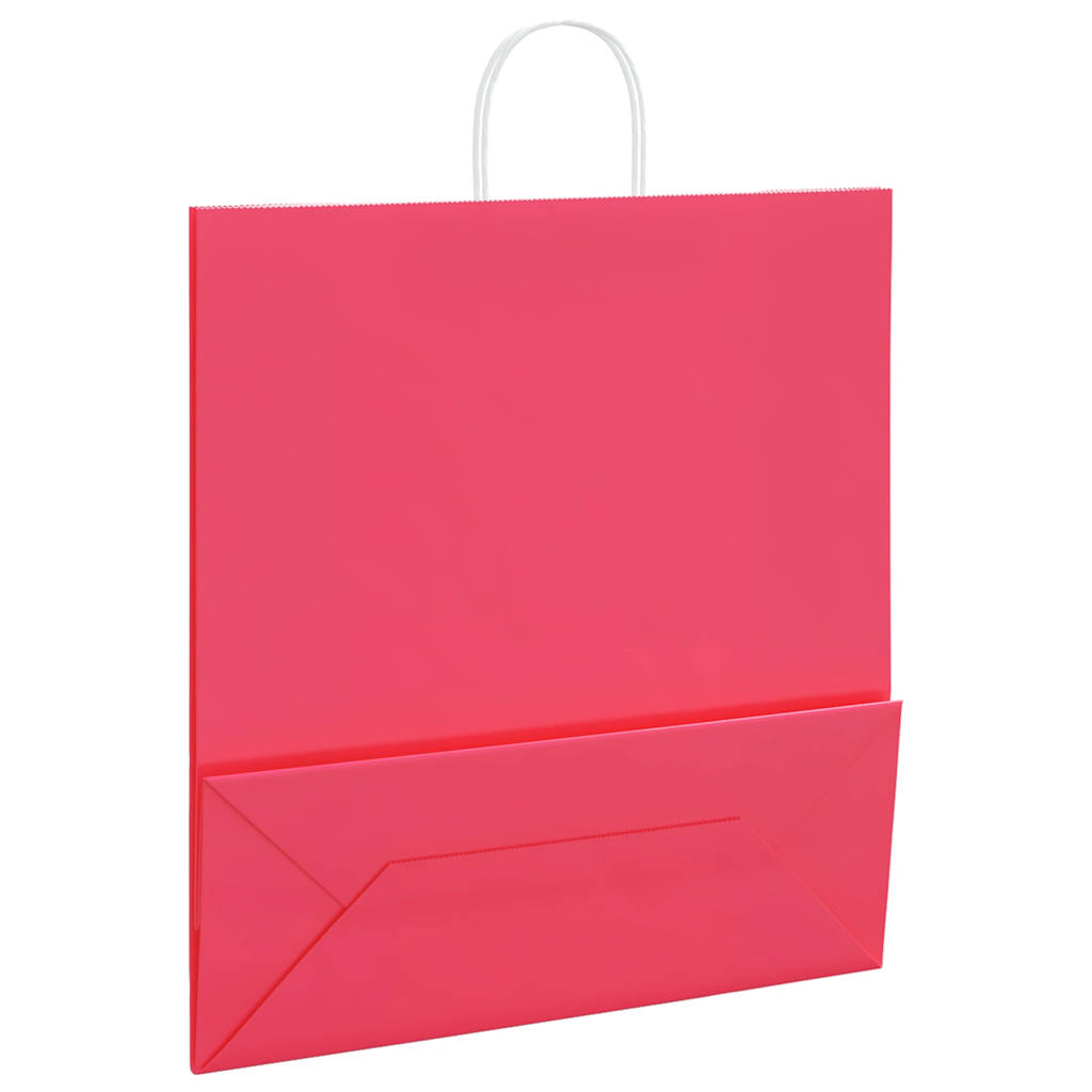 Papiertragetaschen 50 Stk. mit Henkeln Braun 21x11x36 cm