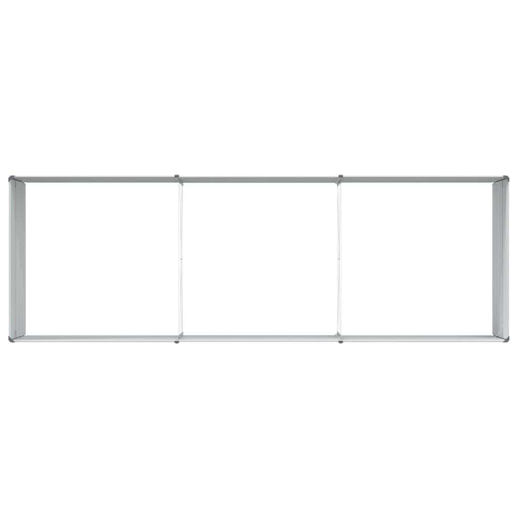 Hochbeet Hellbraun 100 x 100 x 77 cm Verzinkter Stahl
