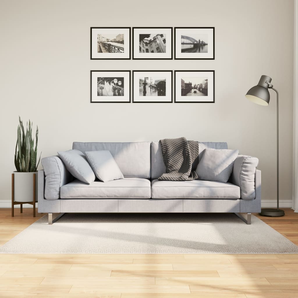 Teppich IZA Kurzflor Skandi-Stil Anthrazit 80x150 cm