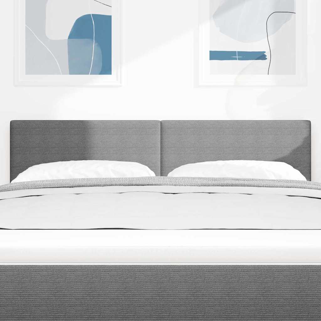 Kopfteil Hellgrau 80 cm Cordstoff