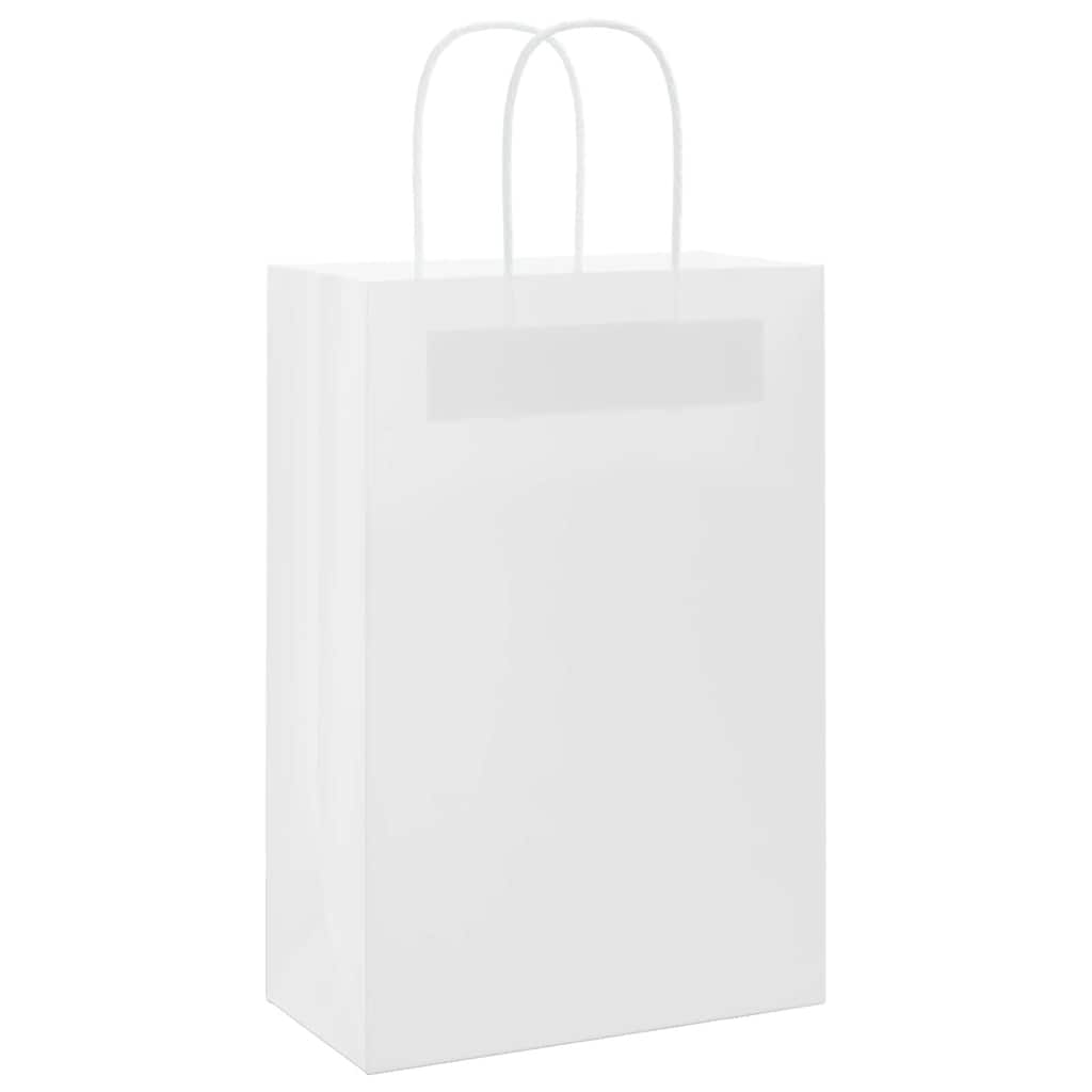 Papiertragetaschen 50 Stk. mit Henkeln Braun 21x11x36 cm
