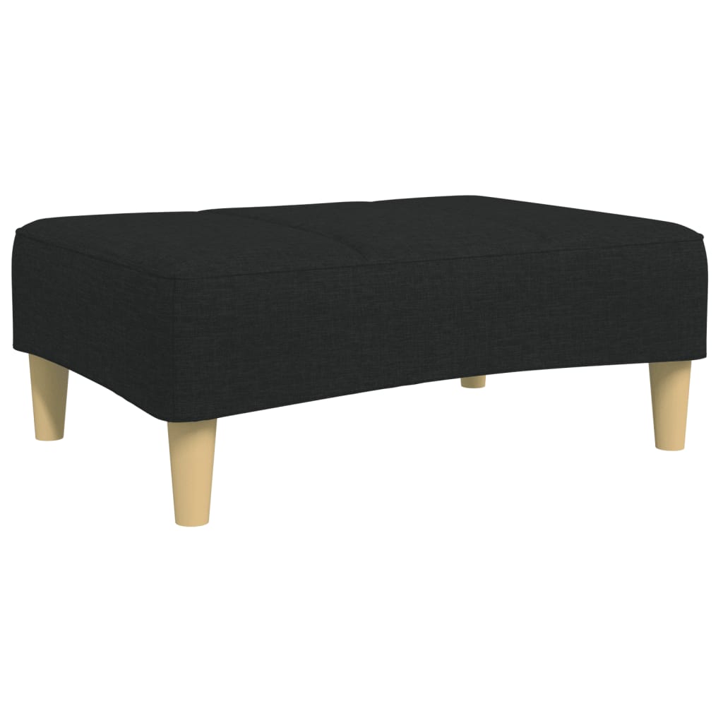 Fußhocker Hellgrau 77x55x31 cm Stoff
