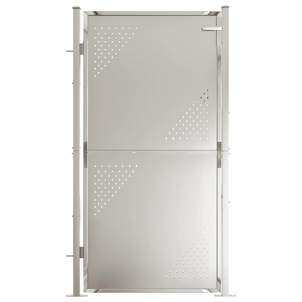 Gartentor 100 x 95 cm Edelstahl
