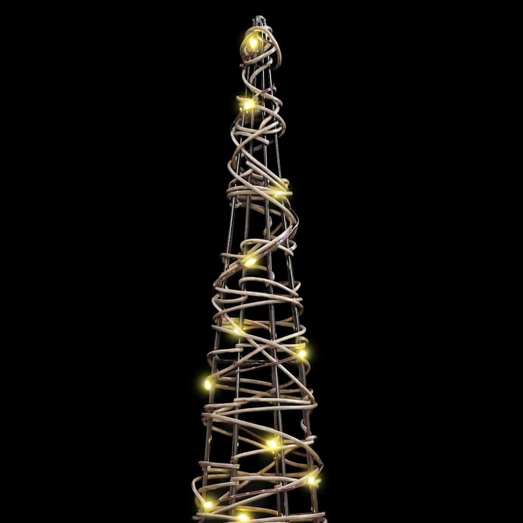 Weihnachtsbaum mit 90 LEDs 3 pcs Warmweiß 20 x 20 x 80 cm PET