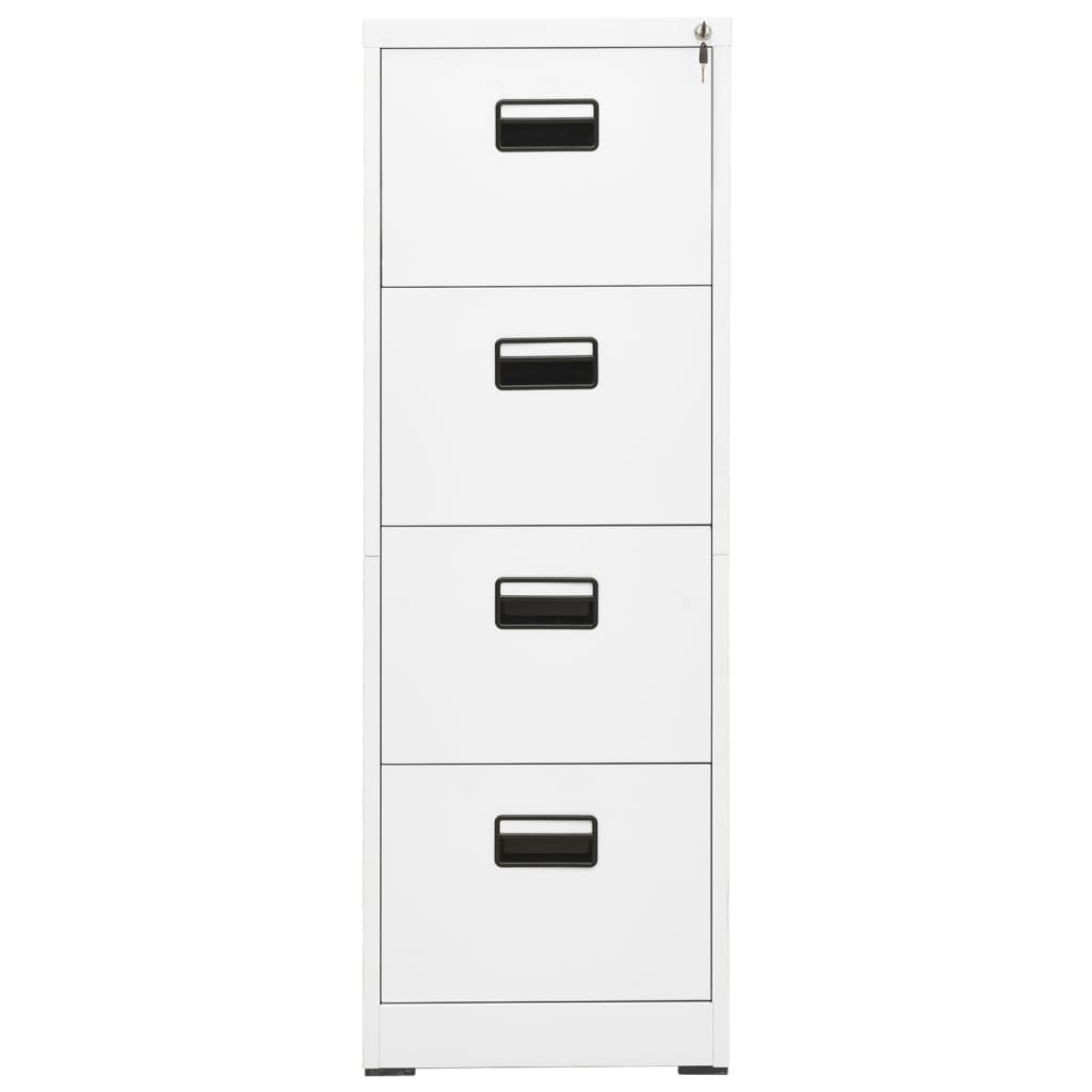 Aktenschrank Weiß 46x62x72,5 cm Stahl