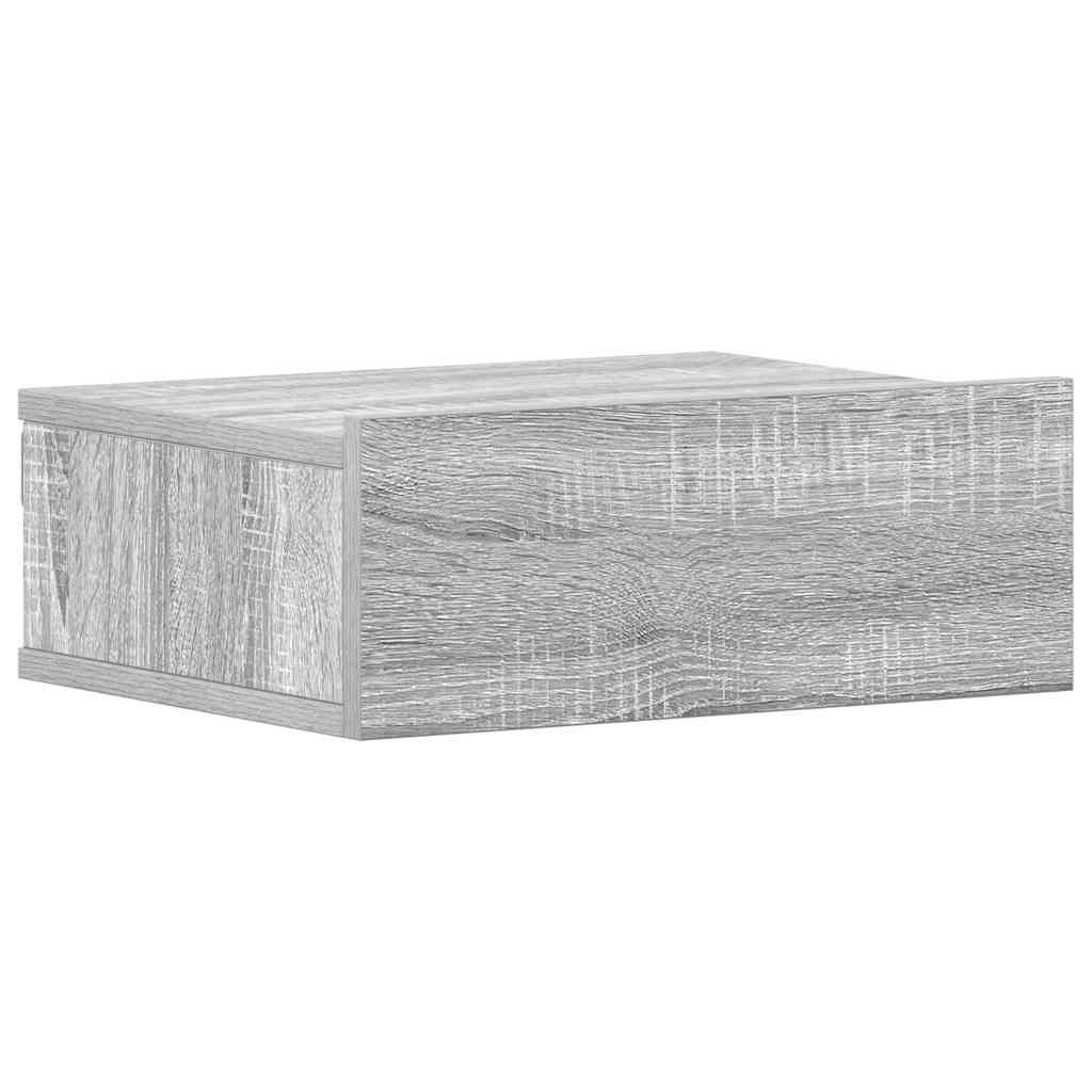 Hängender Nachttisch Weiß 40x30x15 cm Holzwerkstoff