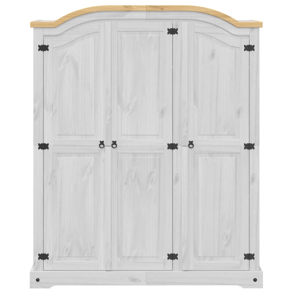 Kleiderschrank Corona 151,5x52x186 cm Massivholz Kiefer