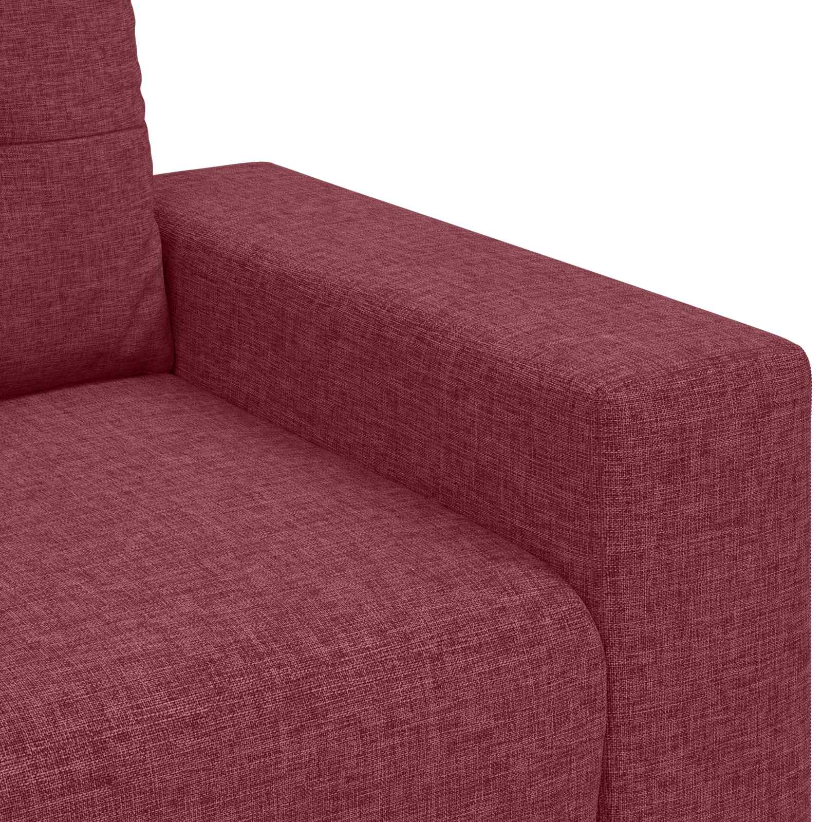 2-teiliges Sofa-Set mit Kissen, hellgrauer Stoff