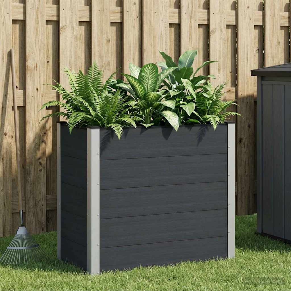 Garten-Hochbeet 200x50x54 cm WPC Grau