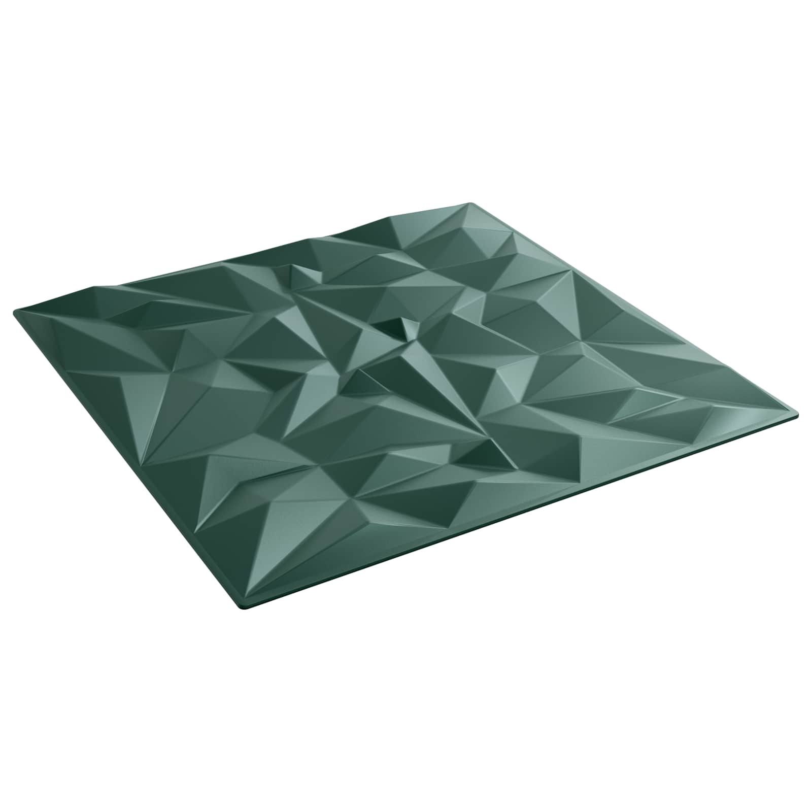 Wandpaneele 12 pcs Diamant Weiß 50 x 50 cm XPS Schaum