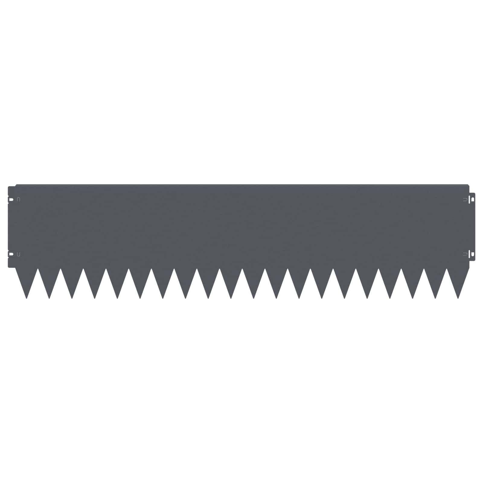 Raseneinfassung 10 pcs 103 x 10 cm Stahl Schwarz