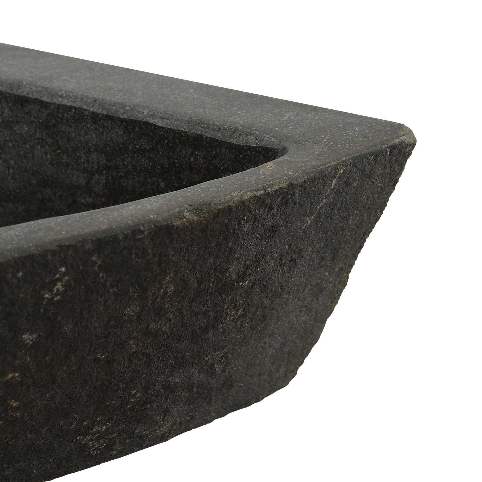 Waschbecken Grau (30-37) x (30-37) x 12 cm Flussstein