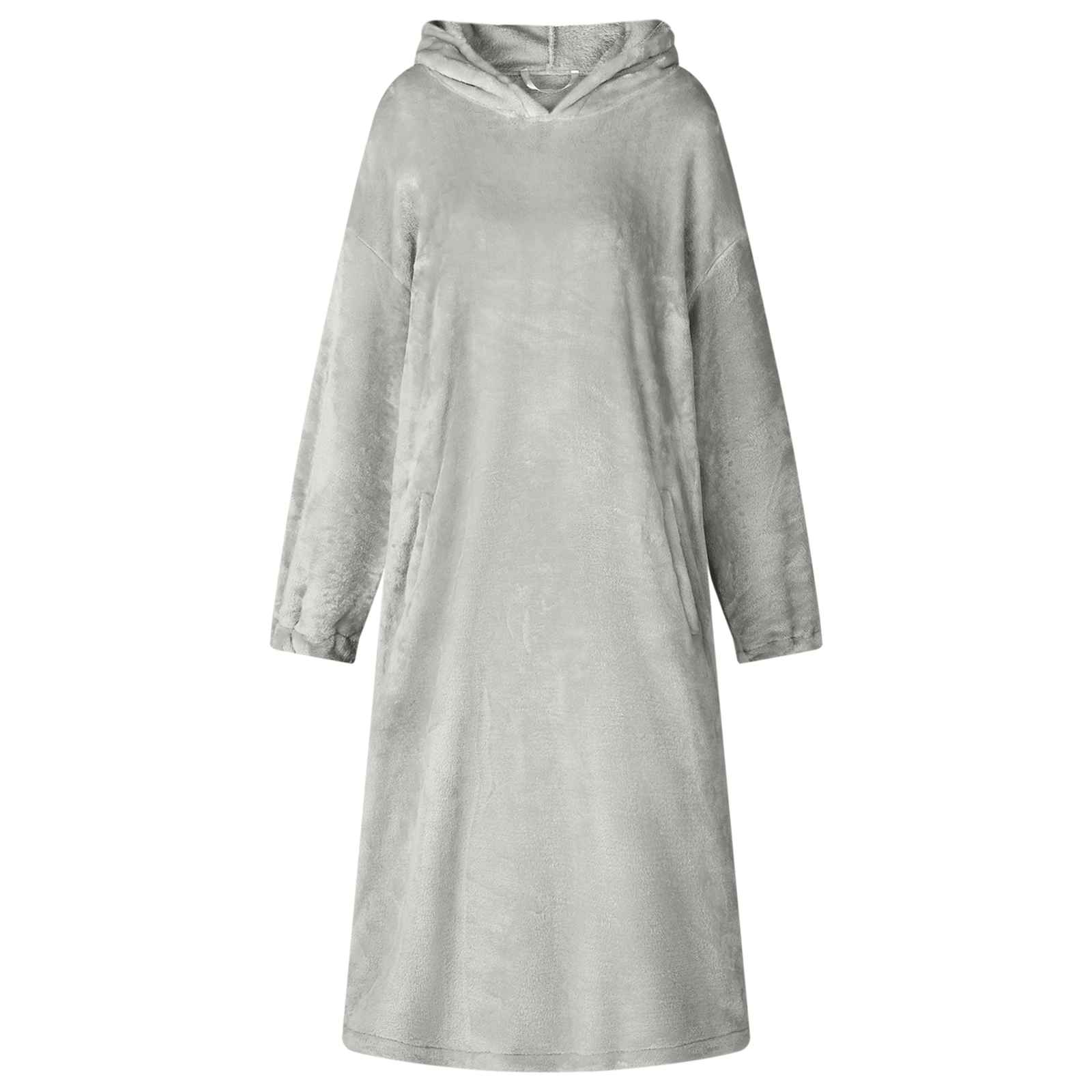 Decken-Hoodie Beige S Flanell