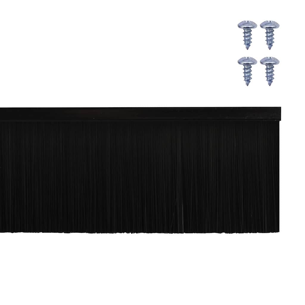Aufsteck Türbürstendichtungen 2 pcs Braun 100 cm