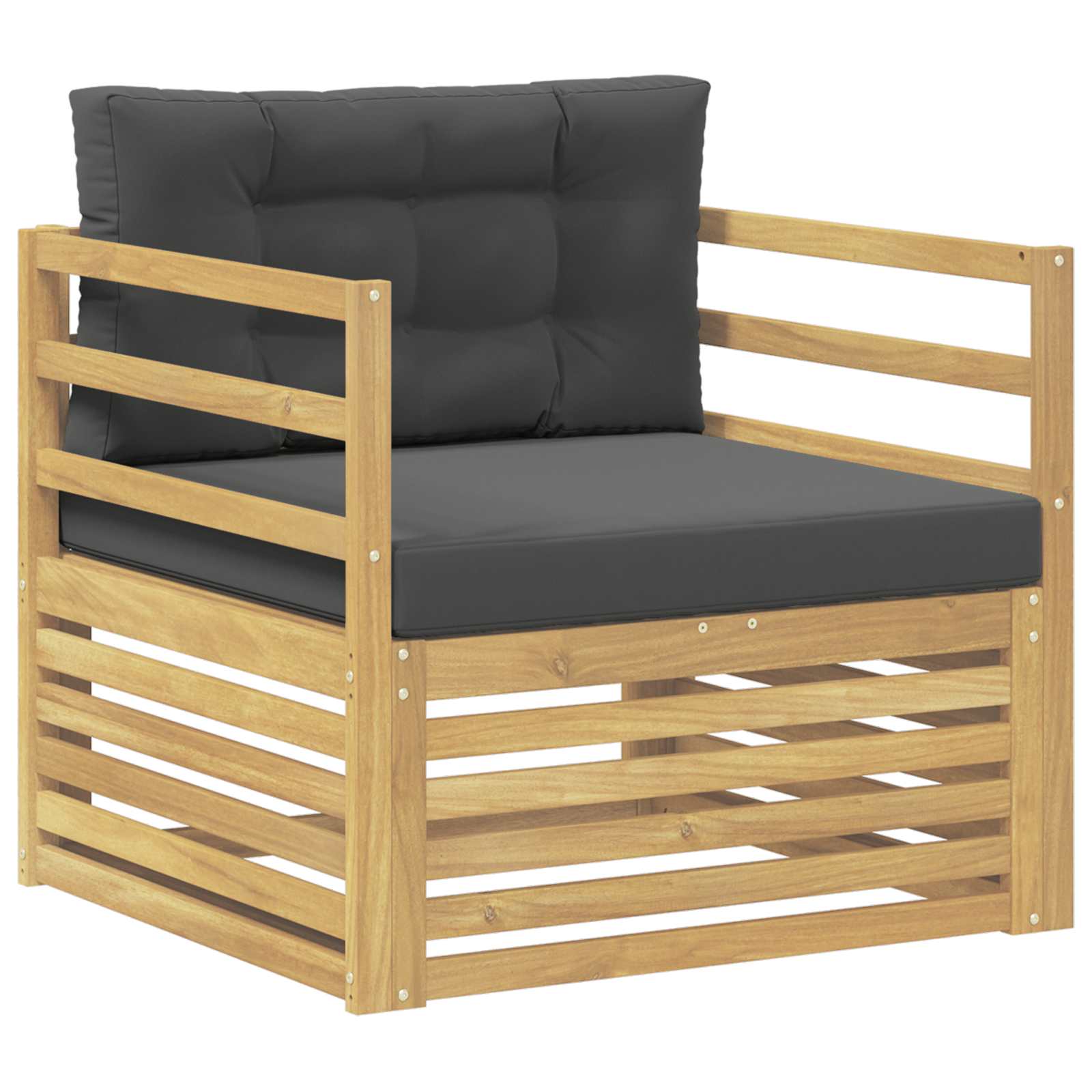 2 Stück Outdoor-Sofa Natur