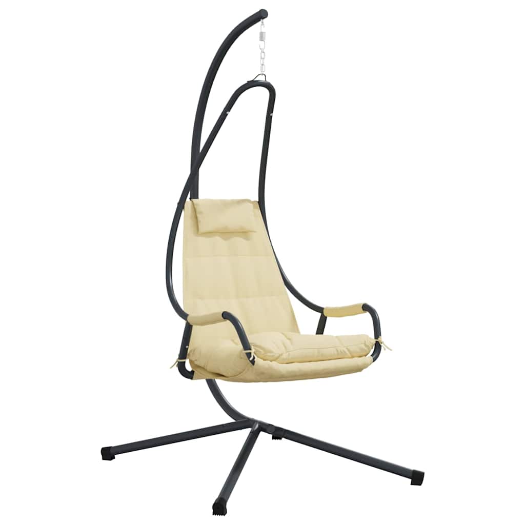 Hängendes Ei-Stuhl Anthrazit 94 x 107 x 196,5 cm Stahl