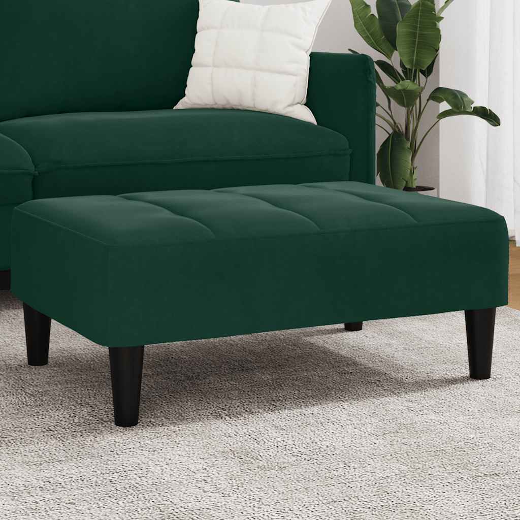 Fußhocker Blau 77x55x31 cm Samt