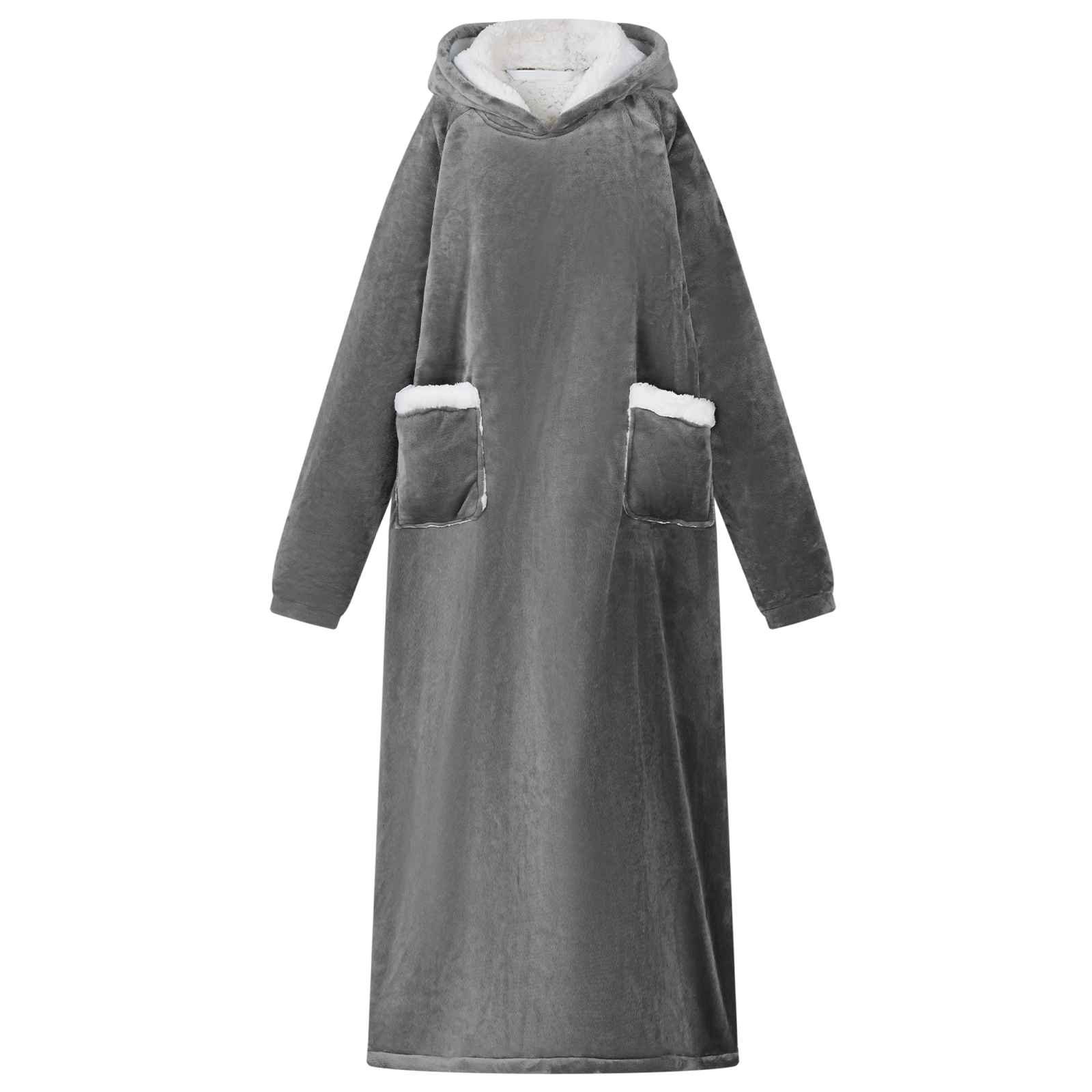 Decken-Hoodie Beige M Fleece und Flanell