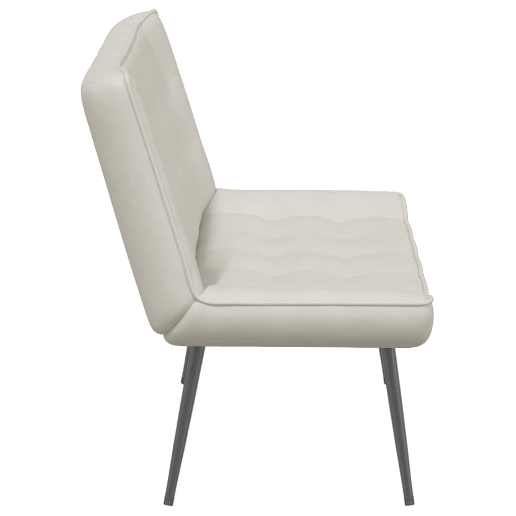 Sitzbank Hellgrau 110x74x84 cm Samt