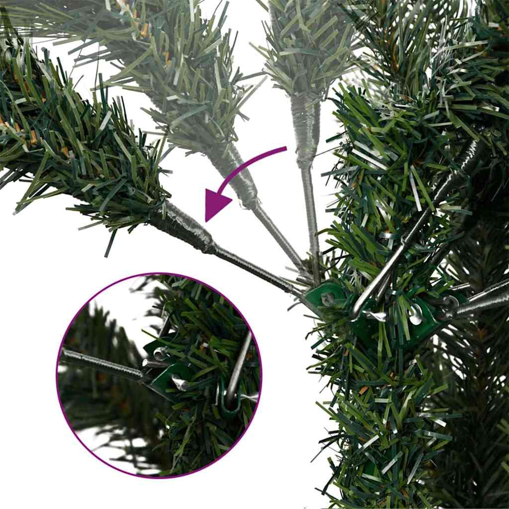 Künstlicher klappbarer Weihnachtsbaum mit Ständer Grün 120 cm