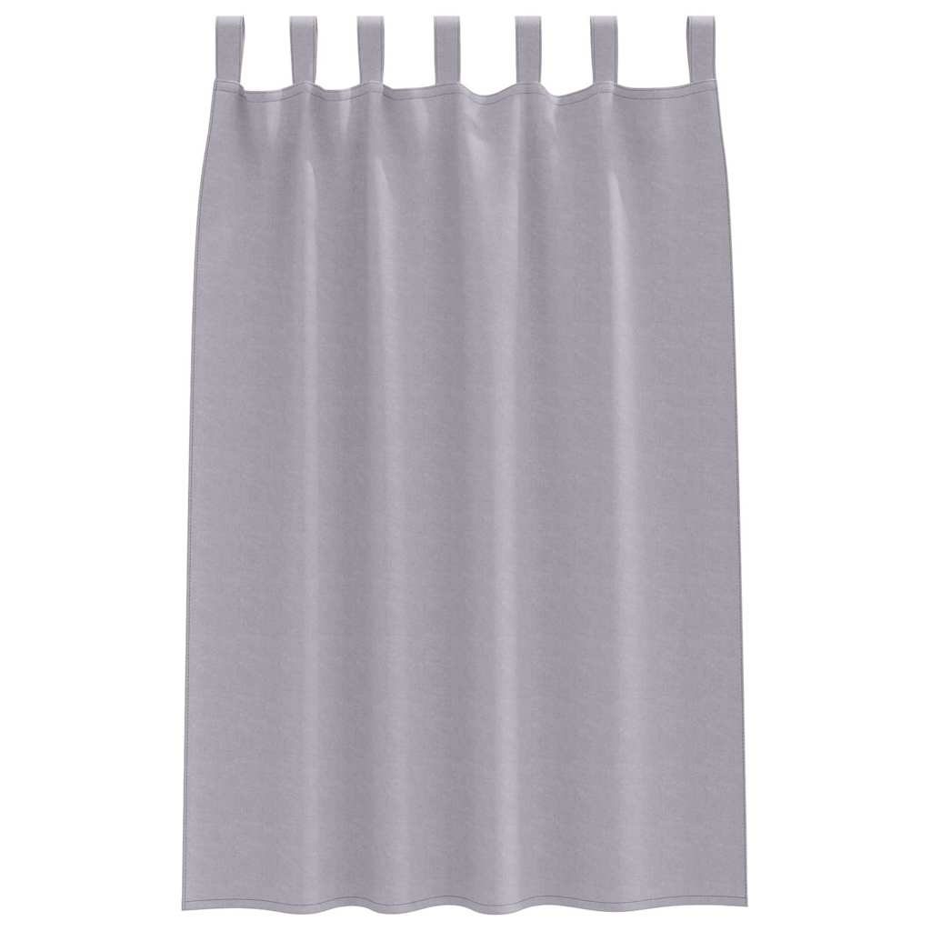 Verdunkelungs-Vorhänge mit Ringen 2 pcs Beige 140 x 140 cm