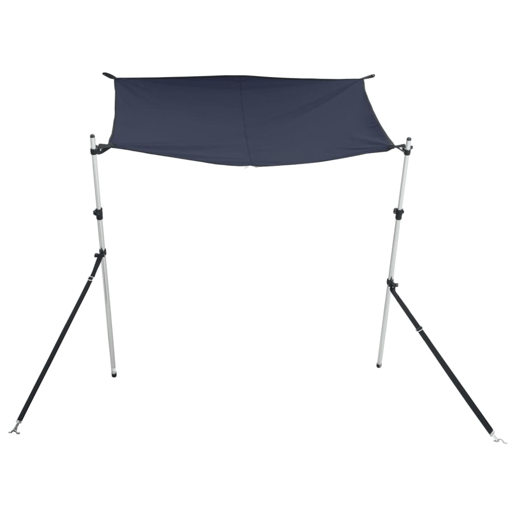T-Top-Beschattungsverlängerung Weiß 170x170x(113-182,5) cm