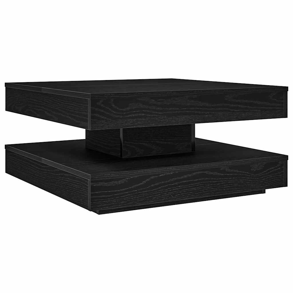 Couchtisch 360-Grad Drehbar Weiß 90x90x34,5 cm