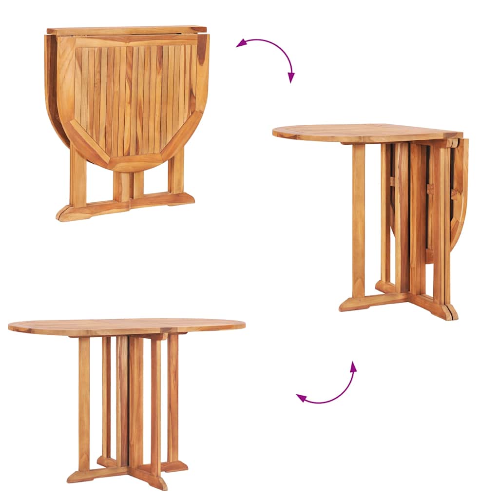 Garten-Klapptisch Butterfly 150x90x75 cm Massivholz Teak