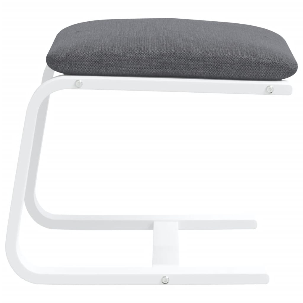 Fußhocker Creme 51x41x40 cm Stoff
