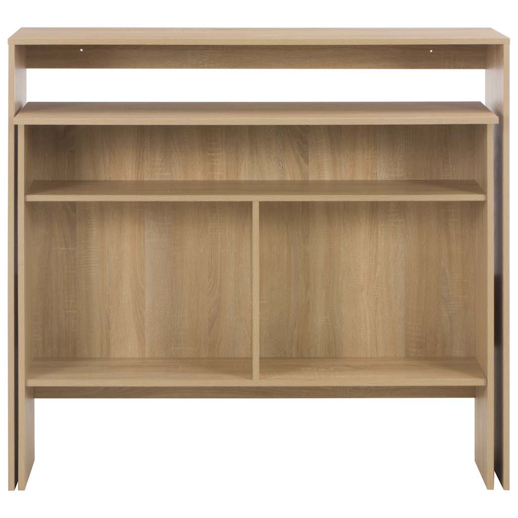 Bartisch mit 2 Tischplatten Weiß 130x40x120 cm