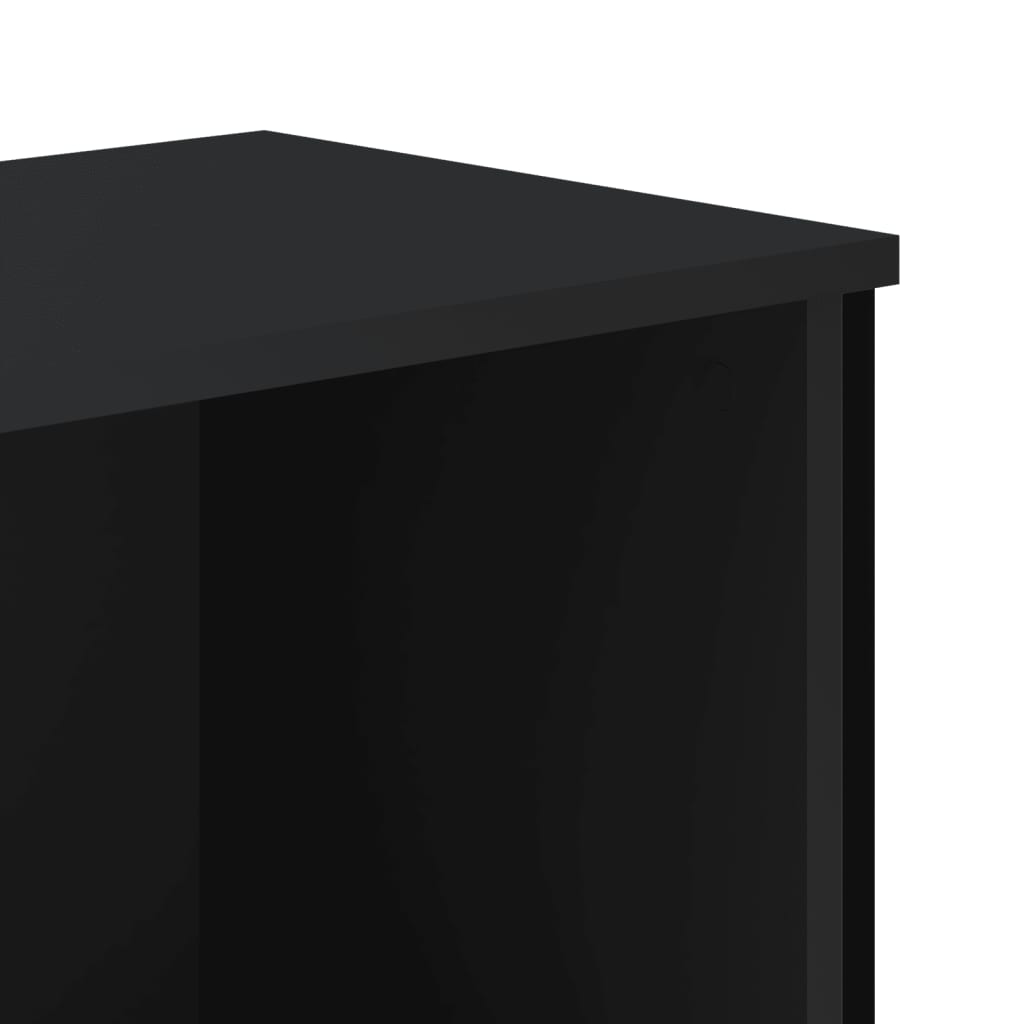 Bücherregal Schwarz 80x31x169 cm Holzwerkstoff