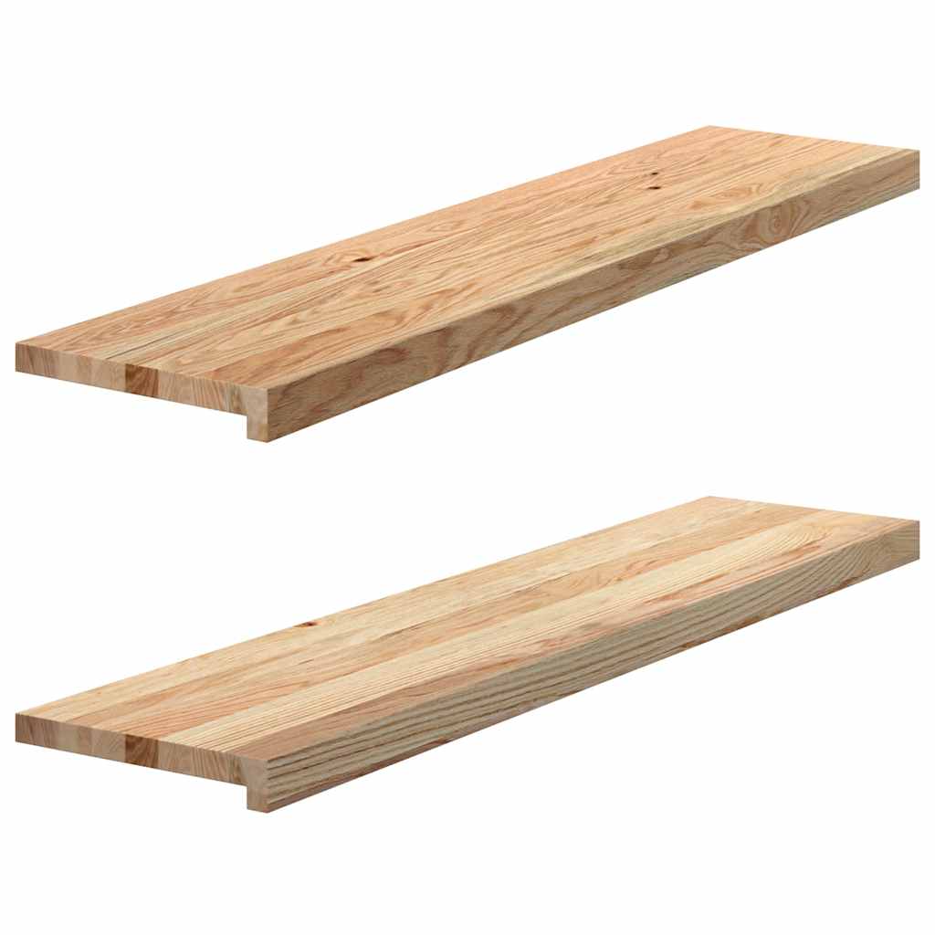 Treppenstufen 4 Stk. Unbehandelt 70x25x2 cm Massivholz Eiche