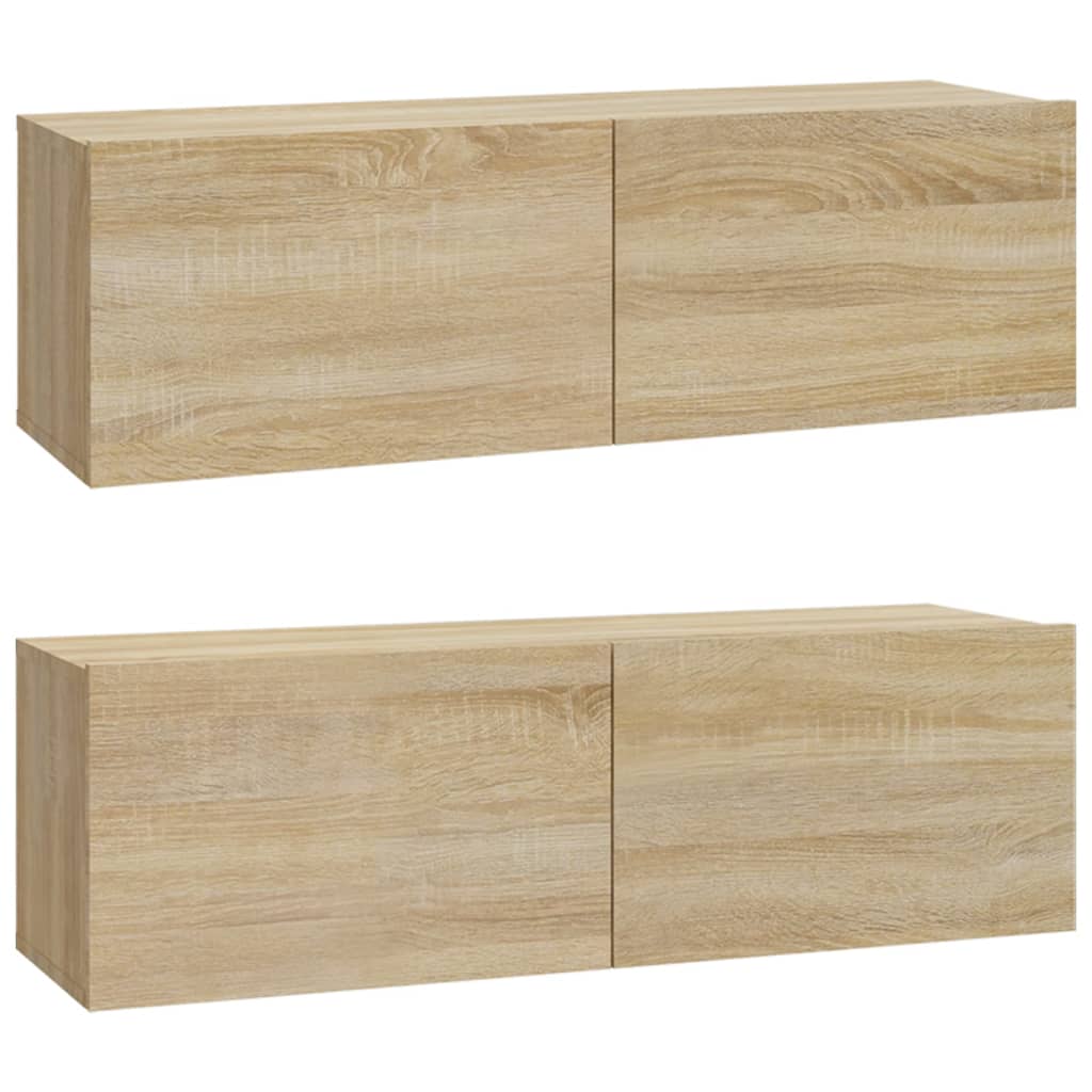5-tlg. TV-Schrank-Set Weiß Holzwerkstoff
