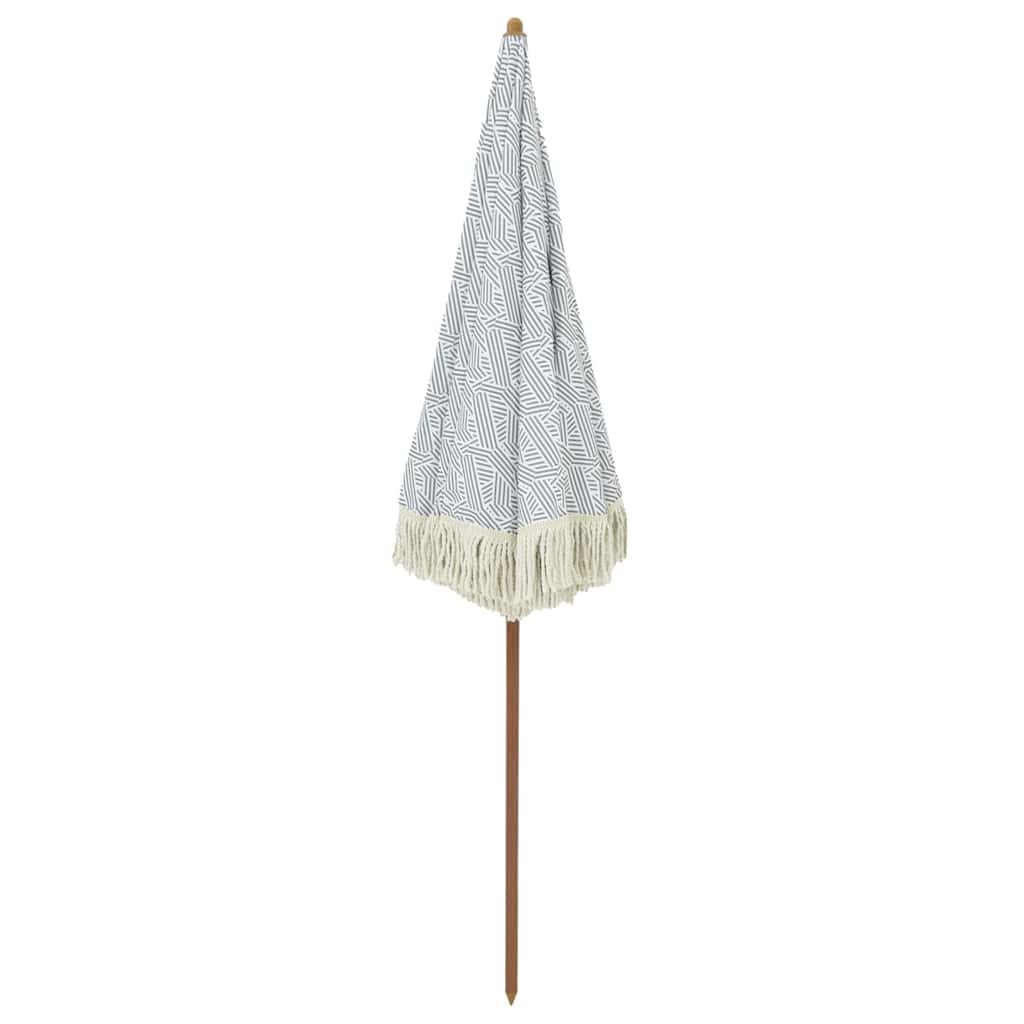 Strandparasol Gelb und Weiß 160 x 160 x 196 cm