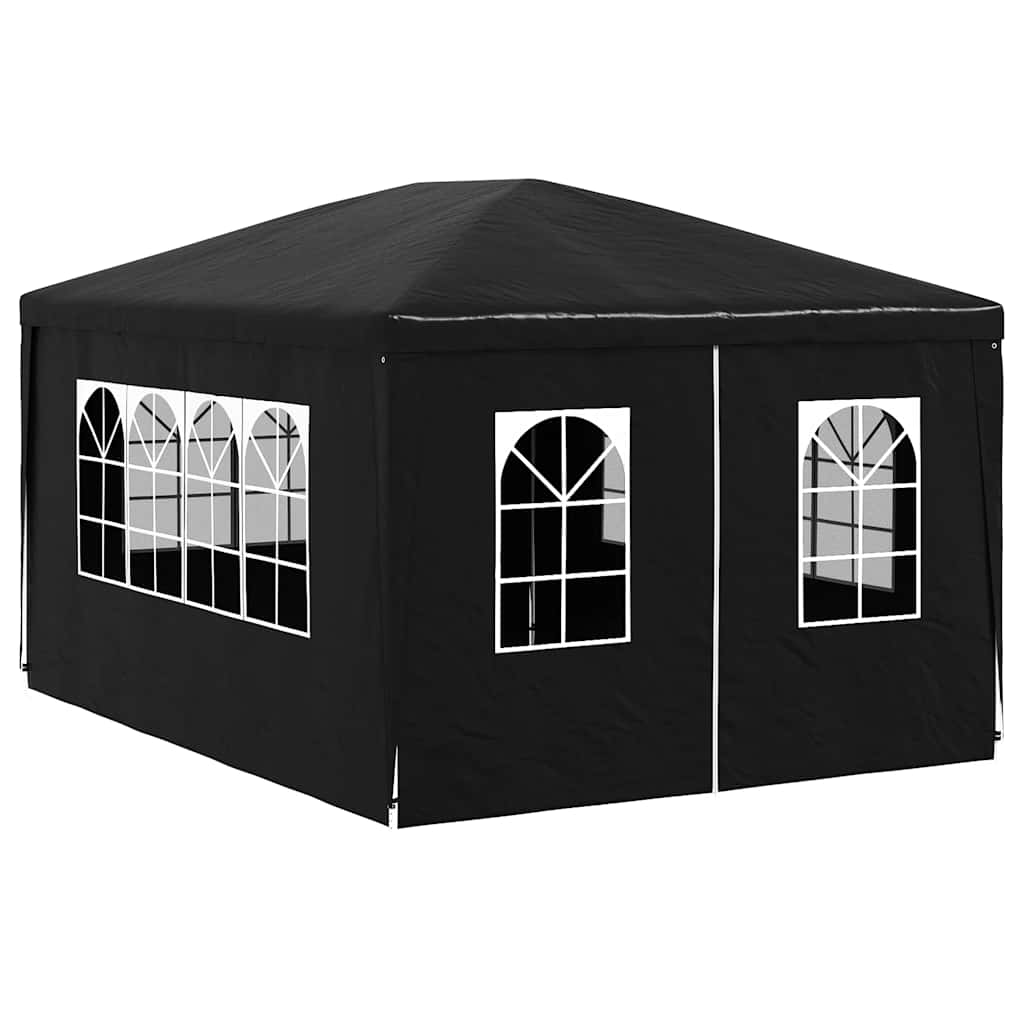 Party-Zelt 400 x 300 x 255 cm Rot PE und Stahl