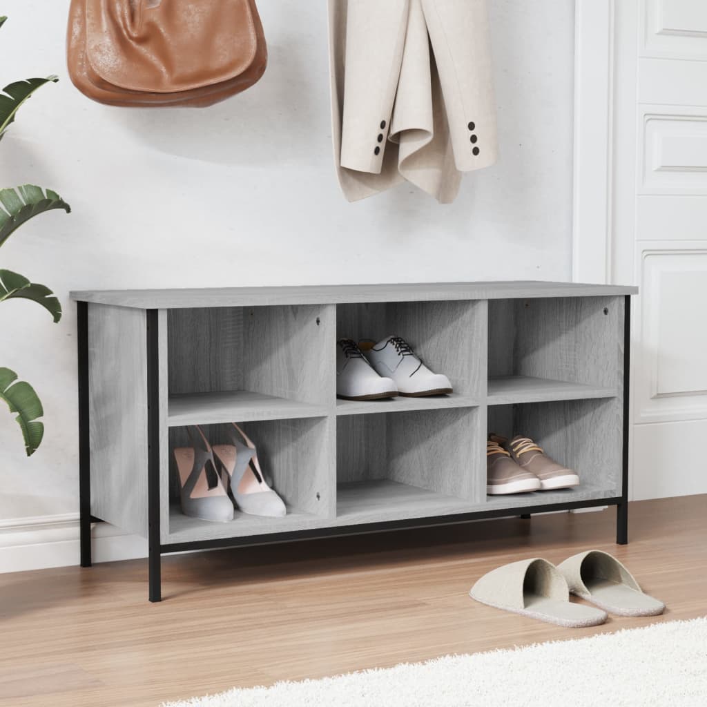 Schuhregal Schwarz 38x35x50 cm Holzwerkstoff