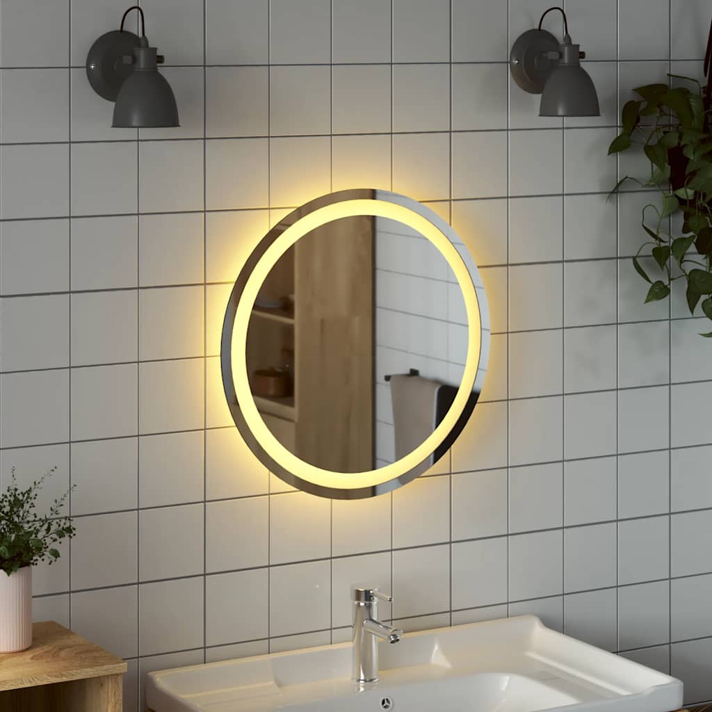 LED-Badspiegel 30 cm Rund